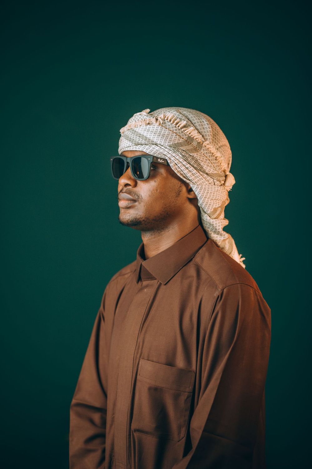 Client portrait in traditional clothing